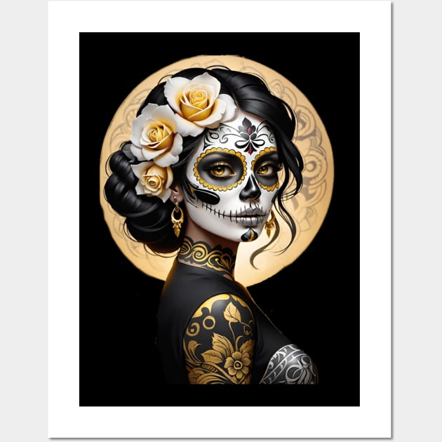 Catrina de Oro- Golden Catrina Wall Art by Absinthe Society 